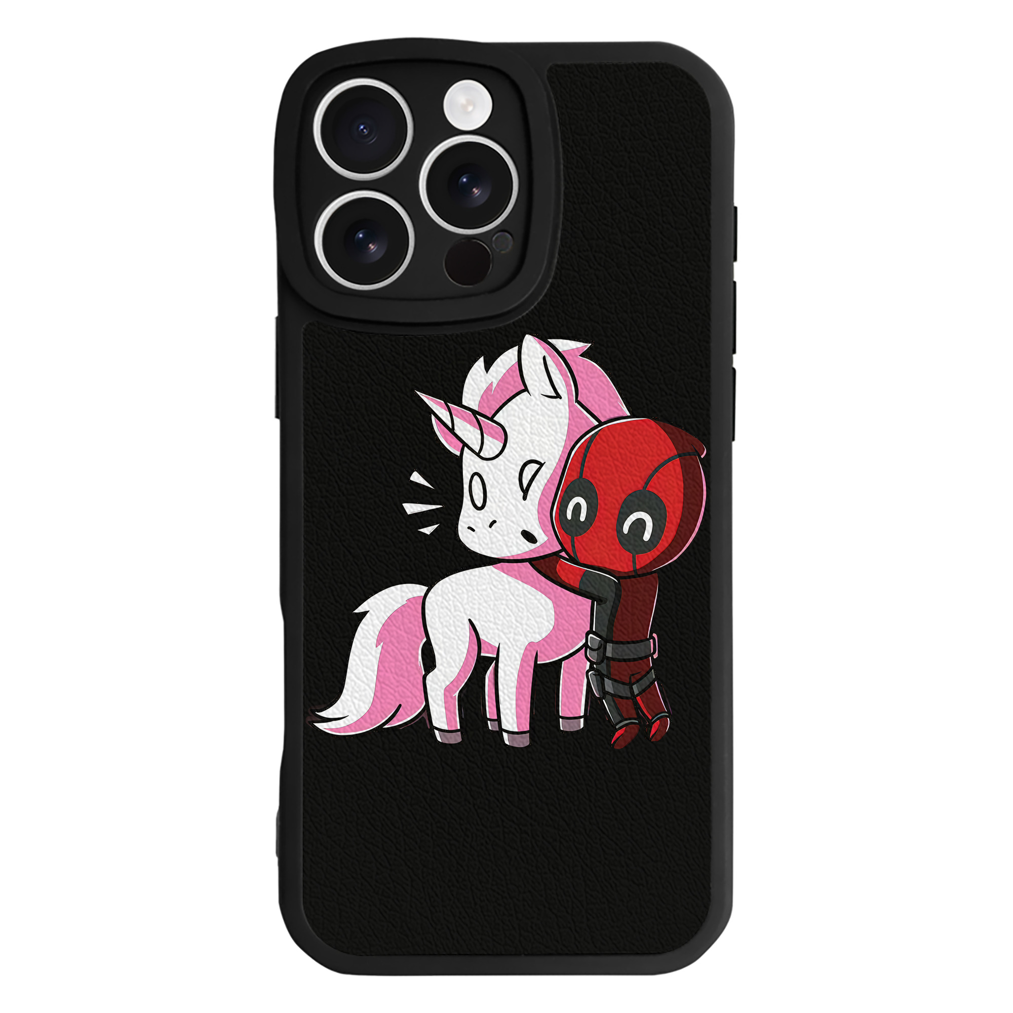 （画像用） Deadpool デッドプール 【iPhone 16シリーズ対応】シリコンスマホケース（レザー調） 材質：シリコン